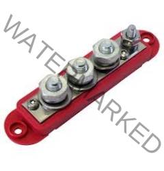 Large 4 Point 5 feet inch Busbar wIith Cover Red and Black